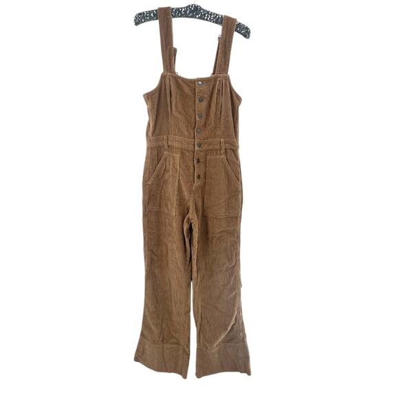 NWT Aerie Women's Corduroy Kick Flare Overalls Size S - Picture 3 of 8